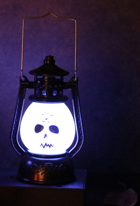 Halloween Decoration Vintage Hanging LED Light Lamp Portable Ghost Spider Nightlight For Haunted House Props Home Party Decor