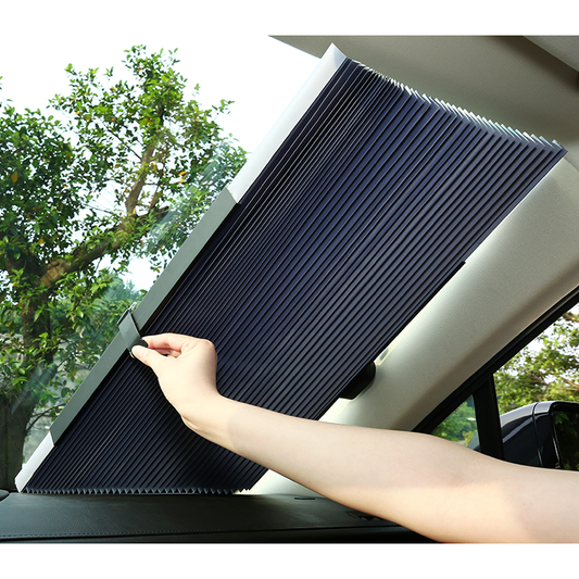 4Size Automatic Telescopic Adjustable Sun Shade Board Sun Protection Cars Trucks Front Windshield Sun Umbrella Board Car Curtain