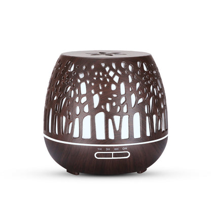 Room essential oil aroma diffuser hollow colorful ultrasonic humidifier