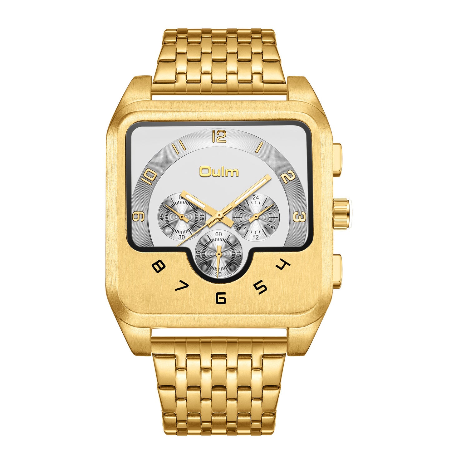 Gold Men's Watch Square Quartz (RRP 83.98p)