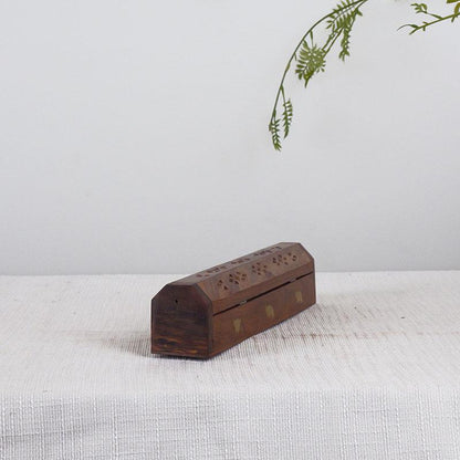 Sandal Wood Ebony Incense Box Joss-stick Base Incense Holder (Retail Price £28.61)